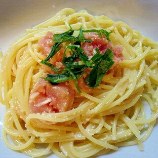 にんにく入り明太子パスタ